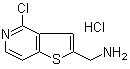4-Chlorothieno[3,2-c]pyridine-2-methanamine hydrochloride molecular structure (CAS 1187830-62-1)