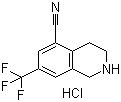 1,2,3,4-Tetrahydro-7-(trifluoromethyl)-5-isoquinolinecarbonitrile hydrochloride molecular structure (CAS 1187830-66-5)