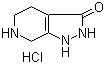 1,2,4,5,6,7-六氢-3H-吡唑并[3,4-c]吡啶-3-酮盐酸盐分子结构 (CAS 1187830-91-6)
