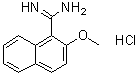 2-甲氧基-1-萘甲脒盐酸盐分子结构 (CAS 1187929-11-8)
