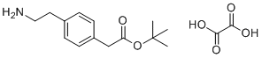 4-(2-氨基乙基)-苯乙酸1,1-二甲基乙基酯草酸盐(1:1)分子结构 (CAS 1187930-62-6)