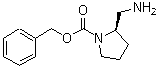 (2R)-2-(氨基甲基)-1-吡咯烷甲酸苄酯分子结构 (CAS 1187931-23-2)