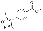 4-(3,5-二甲基-异恶唑-4-基)-苯甲酸甲基酯分子结构 (CAS 1188281-18-6)