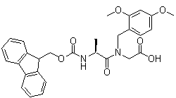 N-[(9H-Fluoren-9-ylmethoxy)carbonyl]-L-alanyl-N-[(2,4-dimethoxyphenyl)methyl]glycine molecular structure (CAS 1188402-17-6)
