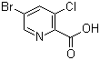 5-Bromo-3-chloropyridine-2-carboxylic acid molecular structure (CAS 1189513-51-6)