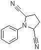 1-苯基-2,5-吡咯烷二甲腈分子结构 (CAS 1190129-82-8)