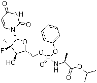 Sofosbuvir molecular structure (CAS 1190307-88-0)