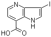 3-Iodo-1H-pyrrolo[3,2-b]pyridine-7-carboxylic acid molecular structure (CAS 1190310-73-6)