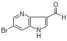 6-Bromo-1H-pyrrolo[3,2-b]pyridine-3-carboxaldehyde molecular structure (CAS 1190312-27-6)