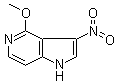 4-甲氧基-3-硝基-1H-吡咯并[3,2-c]吡啶分子结构 (CAS 1190314-09-0)