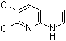 5,6-二氯-1H-吡咯并[2,3-b]吡啶分子结构 (CAS 1190317-72-6)