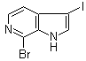 7-Bromo-3-iodo-1H-pyrrolo[2,3-c]pyridine molecular structure (CAS 1190318-20-7)