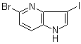 5-Bromo-3-iodo-1H-pyrrolo[3,2-b]pyridine molecular structure (CAS 1190319-16-4)