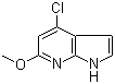 4-Chloro-6-methoxy-1H-pyrrolo[2,3-b]pyridine molecular structure (CAS 1190321-58-4)