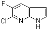 6-氯-5-氟-1H-吡咯并[2,3-b]吡啶分子结构 (CAS 1190321-96-0)