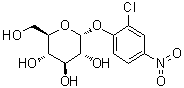 2-氯-4-硝基苯基 alpha-D-吡喃葡萄糖苷分子结构 (CAS 119047-14-2)