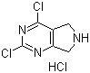 2,4-二氯-6,7-二氢-5H-吡咯并[3,4-d]嘧啶盐酸盐分子结构 (CAS 1190927-74-2)