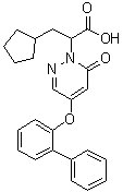 4-([1,1'-联苯]-2-基氧基)-alpha-(环戊基甲基)-6-氧代-1(6H)-哒嗪乙酸分子结构 (CAS 1191454-11-1)
