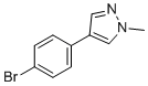 4-(4-Bromophenyl)-1-methyl-1h-pyrazole molecular structure (CAS 1191616-45-1)