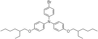 4-Bromo-N,N-bis[4-[(2-ethylhexyl)oxy]phenyl]benzenamine molecular structure (CAS 1192035-51-0)
