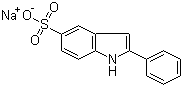 Sodium 2-phenylindole-5-sulfonate molecular structure (CAS 119205-39-9)