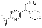 beta-[2-三氟甲基-5-嘧啶基]-4-吗啉乙胺分子结构 (CAS 1192570-20-9)