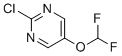2-氯-5-(二氟甲氧基)嘧啶分子结构 (CAS 1192813-64-1)