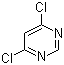 4,6-二氯嘧啶分子结构 (CAS 1193-21-1)