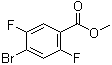 4-溴-2,5-二氟苯甲酸甲酯分子结构 (CAS 1193162-21-8)