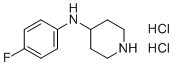 N-(4-氟苯基)哌啶-4-胺二盐酸盐分子结构 (CAS 1193389-70-6)