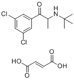 5-氯安非他酮富马酸盐分子结构 (CAS 1193779-50-8)