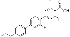 2',3,5-Trifluoro-4''-propyl-[1,1':4',1''-terphenyl]-4-carboxylic acid molecular structure (CAS 1195821-09-0)