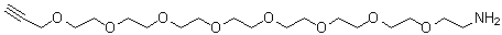3,6,9,12,15,18,21,24-八氧杂二十七碳-26-炔-1-胺分子结构 (CAS 1196732-52-1)