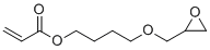 4-(环氧乙烷-2-基甲氧基)丁基丙烯酸酯分子结构 (CAS 119692-59-0)