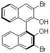(S)-3,3'-二溴-1,1'-联萘-2,2'-二醇分子结构 (CAS 119707-74-3)