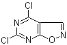 4,6-二氯-异恶唑并[5,4-d]嘧啶分子结构 (CAS 1197193-09-1)