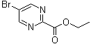 5-溴嘧啶-2-羧酸乙酯分子结构 (CAS 1197193-30-8)