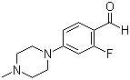 2-氟-4-(4-甲基-1-哌嗪基)苯甲醛分子结构 (CAS 1197193-42-2)