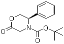 (R)-2-氧代-5-苯基-4-吗啉羧酸叔丁酯分子结构 (CAS 119878-90-9)