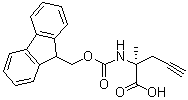 (2S)-2-[[芴甲氧羰基]氨基]-2-甲基-4-戊炔酸分子结构 (CAS 1198791-58-0)