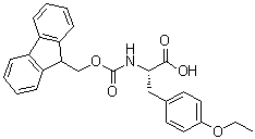 O-乙基-N-[芴甲氧羰基]-L-酪氨酸分子结构 (CAS 119894-20-1)