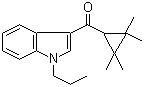 (1-丙基-1H-吲哚-3-基)(2,2,3,3-四甲基环丙基)甲酮分子结构 (CAS 1199943-42-4)