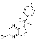 2-溴-5-对甲苯磺酰基-5H-吡咯并[2,3-b]吡嗪分子结构 (CAS 1201186-54-0)