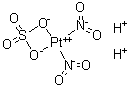 二硝基硫酸根氢铂酸分子结构 (CAS 12033-81-7)