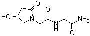 N-(2-氨基-2-氧代乙基)-4-羟基-2-氧代-1-吡咯烷乙酰胺分子结构 (CAS 120428-80-0)