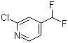 2-氯-4-二氟甲基吡啶分子结构 (CAS 1204296-03-6)