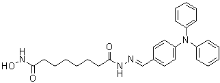 8-(Hydroxyamino)-8-oxo-octanoic acid 2-[[4-(diphenylamino)phenyl]methylene]hydrazide molecular structure (CAS 1206731-57-8)