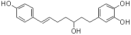 4-[(6E)-3-羟基-7-(4-羟基苯基)-6-庚烯-1-基]-1,2-苯二酚分子结构 (CAS 1206788-61-5)