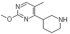 2-Methoxy-5-methyl-4-(3-piperidinyl)pyrimidine molecular structure (CAS 1207174-94-4)