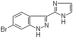 6-Bromo-3-(1H-imidazol-2-yl)-1H-indazole molecular structure (CAS 1207174-95-5)